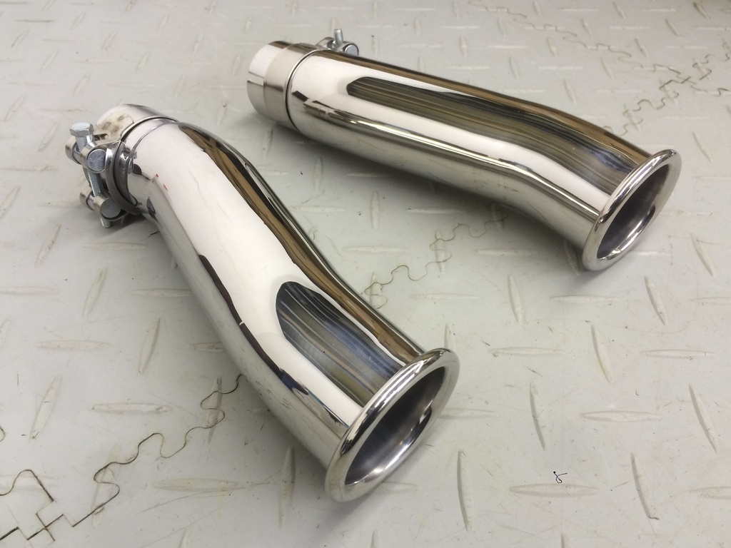 COMPLETE V12 XJS TUBULAR EXHAUST SYSTEM WITH DELETE PIPES UPTO (V) 188104