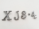 JAGUAR XJ 3.2 SERIES 2 72-78 BOOT LID REAR TAILGATE BADGE EMBLEM METAL DIGITS