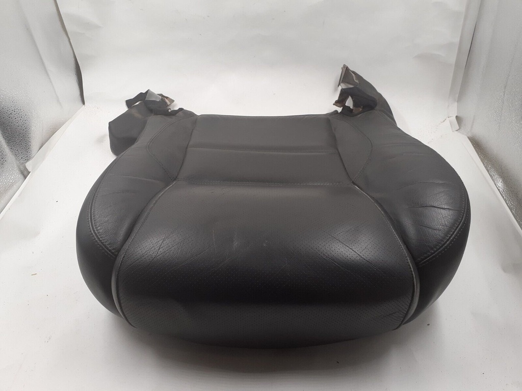 JAGUAR XJ6 X300 LEFT LOWER BOTTOM SEAT COVER BLACK CHARCOAL LEG LEATHER FOAM