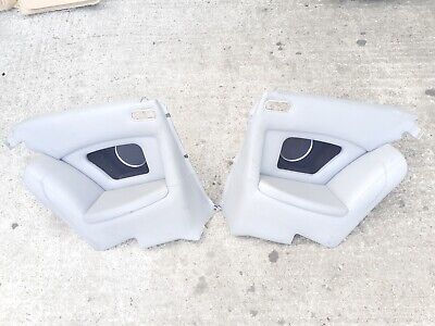 JAGUAR XJS HE REAR SAVILLE GREY LEATHER DOOR CARDS CORNER POCKETS BACK INTERIOR