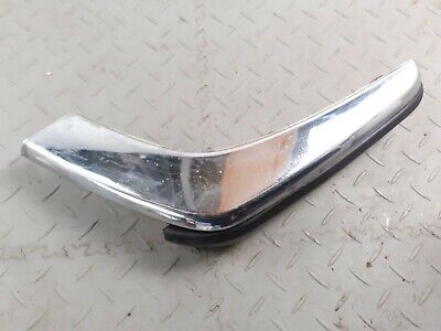 JAGUAR XJS XJC FRONT LH NS CORNER CHROME RUBBER SECTION BUMPER BLADE BAC2929