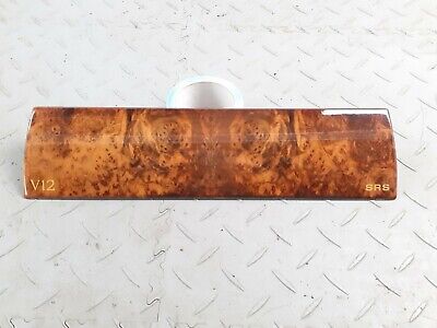 JAGUAR XJ6 XJ12 X300 BURR WALNUT INLAY V12 LOGO WOOD VENEER FASCIA DASH GLOVEBOX