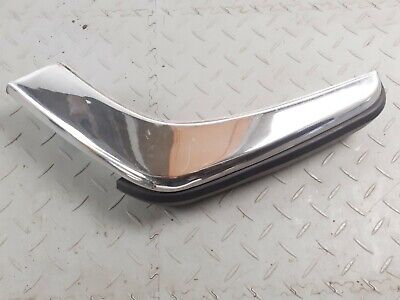 JAGUAR XJS XJC FRONT LH NS CORNER CHROME RUBBER SECTION BUMPER BLADE BAC2929