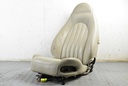 JAGUAR 1996-1999 XK8 XKR X100 LEFT OATMEAL LEATHER AGD SEAT RECLINE BACK COVER