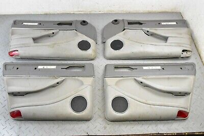 JAGUAR XJ6 X300 XJ12 SET LFJ NIMBUS GREY DOOR CARD POCKETS LEATHER CASING TRIM