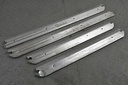 FULL SET JAGUAR DAIMLER SERIES 2 LH RH KICK SILL TREAD PLATE CHROME STRIP DOOR