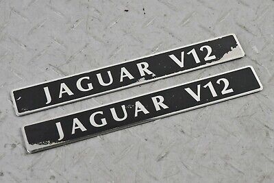 JAGUAR XJS XJ12 6.0 5.3 V12 ENGINE SCRIPT WRITING BADGE INLET MANIFOLD TOP PLATE