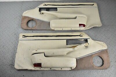 Jaguar XJS FACELIFT CONVERTIBLE LH RH PAIR MAGNOLIA INTERIOR LEATHER DOOR CARDS