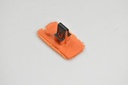 JAGUAR XK8 DOOR CARD RETAINING CLIP ORANGE ABS PLASTIC