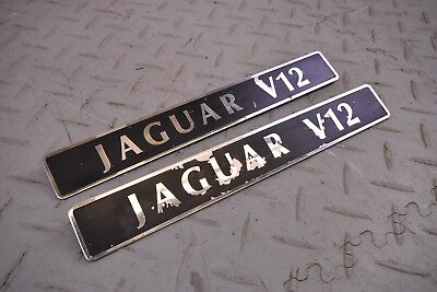 JAGUAR XJS XJ12 6.0 5.3 V12 ENGINE SCRIPT WRITING BADGE INLET MANIFOLD TOP PLATE