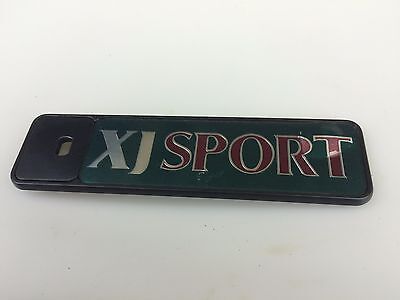 Jaguar XJ SPORT X308 X300 REAR BOOT EMBLEM BADGE LOGO FINISHER SCRIPT GREEN RED