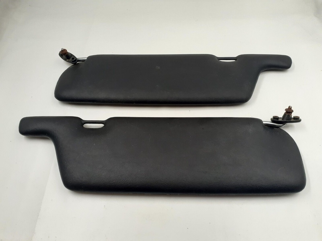 BLACK SUN VISORS JAGUAR XJS HE PRE FACELIFT PAIR OF VINYL PVC HEADLINING TRIMS