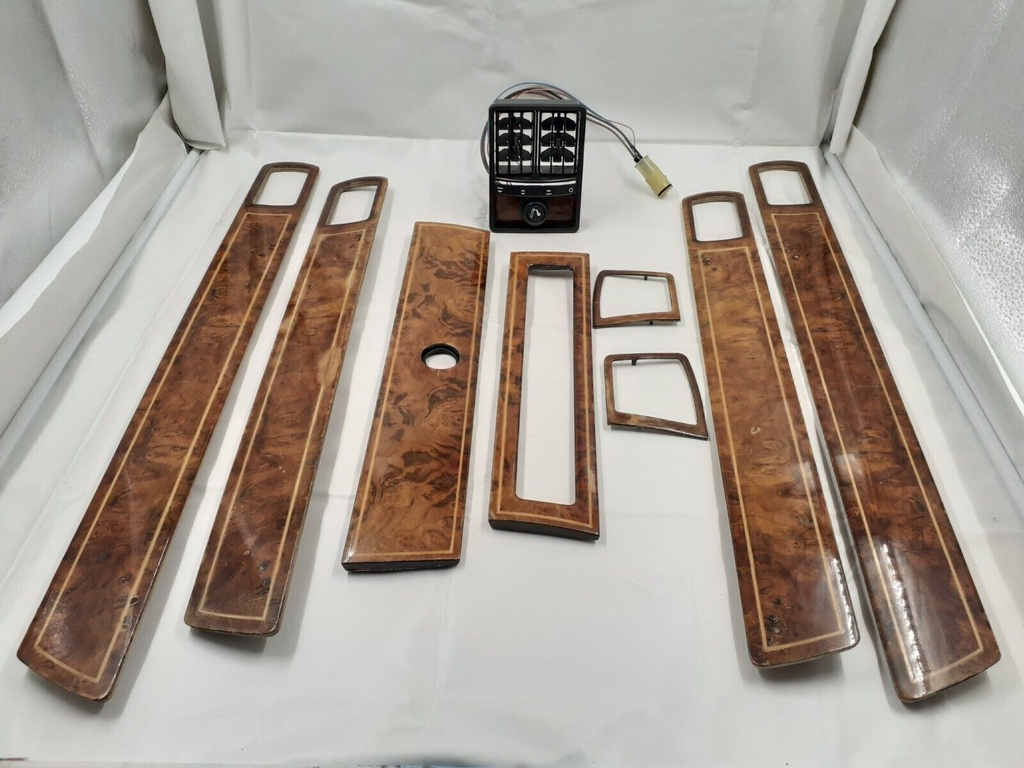 JAGUAR XJ6 XJ12 XJ40 WALNUT WOOD SET VENEER FASCIA DASH SKI SLOPE CAPPINGS SWB