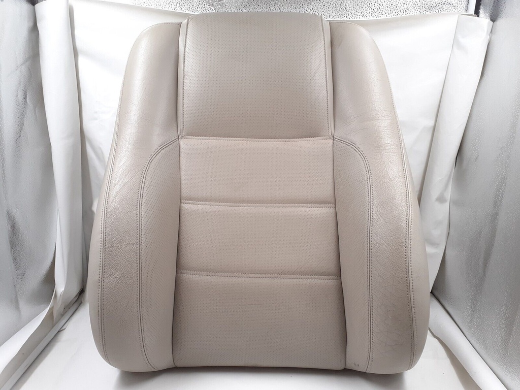 UPPER BACK SEAT COVER JAGUAR XJ6 X300 OATMEAL AGD LEATHER FOAM LEFT RIGHT REPAIR