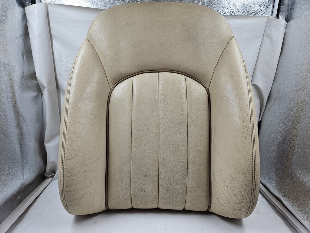 UPPER BACK SEAT COVER CREAM JAGUAR X308 XJ8 V8 DAIMLER LEATHER FOAM LEFT RIGHT