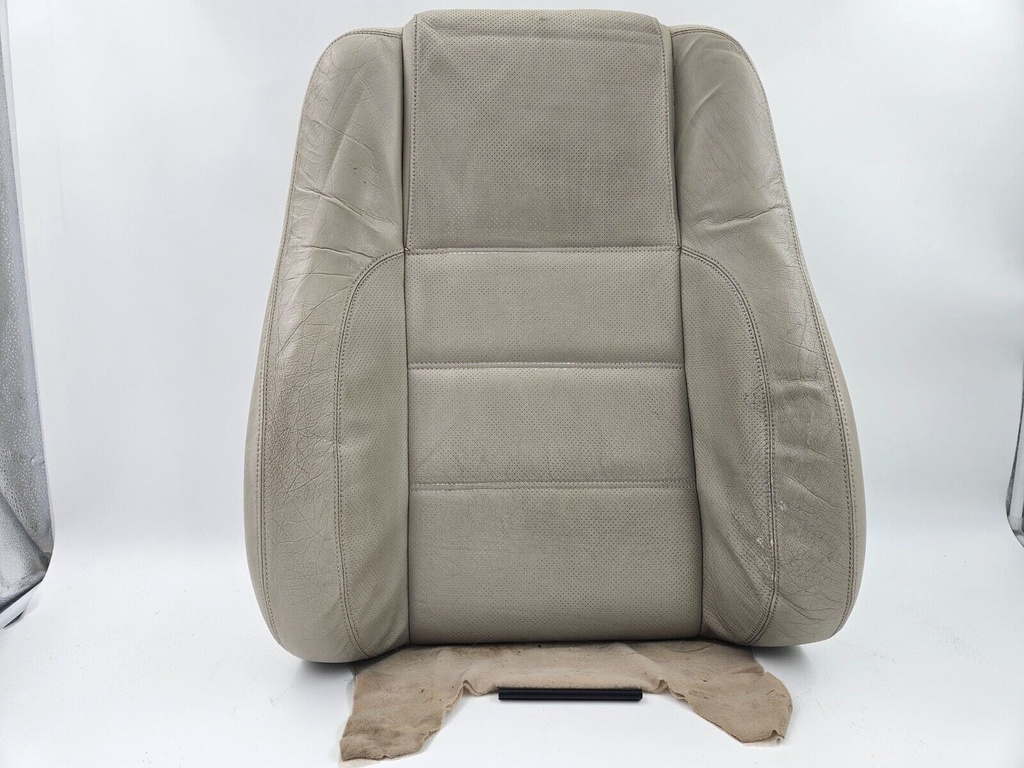 UPPER BACK SEAT COVER JAGUAR XJ6 X300 OATMEAL AGD LEATHER FOAM LEFT RIGHT REPAIR