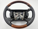 JAGUAR XJ8 X308 XK8 V8 BLACK STEERING WHEEL LEG LEATHER WOOD HJE9181BA USED