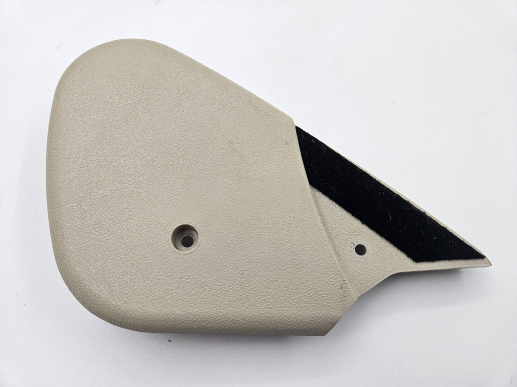 JAGUAR XK8 INNER SEAT HINGE TRIM END CAPS COVERS LEFT PASSENGER SEAT OATMEAL AGD