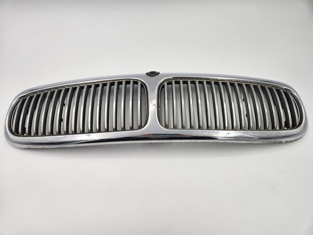 FRONT GRILLE JAGUAR X308 XJ8 CHROME BRIGHT FINISHER RADIATOR PLAIN SURROUND