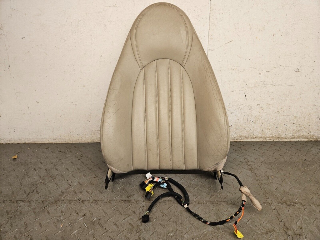 PASSENGER SEAT BACK XK8 X100 OATMEAL AGD UPPER SEAT LEATHER COVER FRONT LEFT