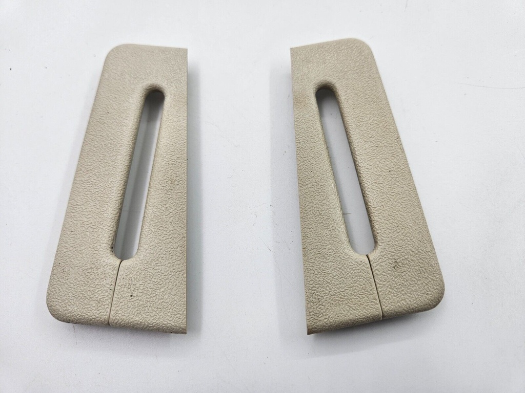 SEAT BELT GUIDE ESCUTCHEON JAGUAR X300 OATMEAL AGD TRIM OCCUPANCY PAIR RESTRAINT