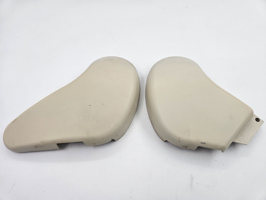 SEAT HINGE TRIM END JAGUAR XK8 INNER OUTER COVERS LEFT PASSENGER SEAT IVORY NED