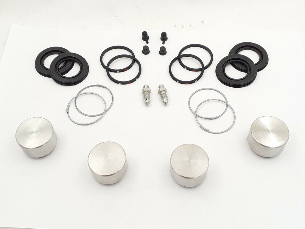 REAR INBOARD BRAKE CALIPER REBUILD KIT STAINLESS STEEL PISTONS