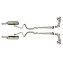 COMPLETE V12 XJS EXHAUST SYSTEM WITH DELETE PIPES UPTO (V) 188104