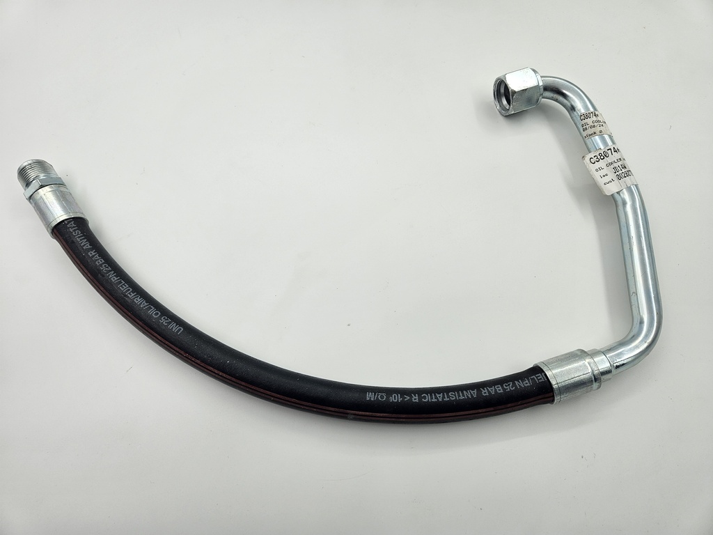 EARLY V12 RELIEF FLOW OIL COOLER HOSE FEED PIPE