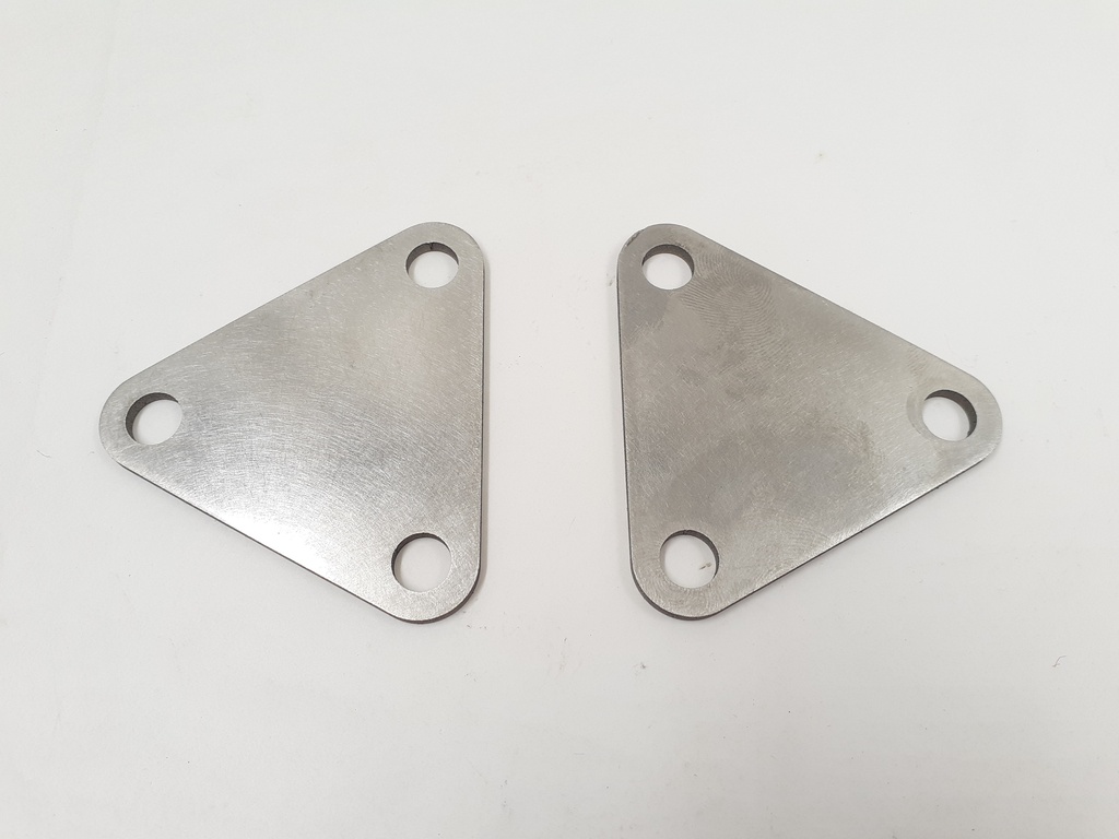 PAIR OF V12 OVERRUN VALVE BLANKING/ COVER PLATES