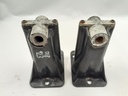 JAGUAR X100 XK8 XKR FRONT BUMPER MOUNTS BACK BRACKET PAIR USED HJA6471AA