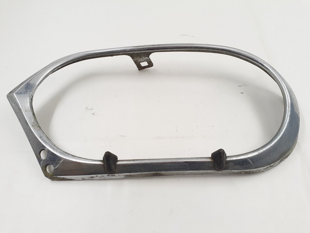 JAGUAR XJS LEFT SIDE PASSENGER HEADLIGHT CHROME SURROUND BEZEL WITH WASHERS