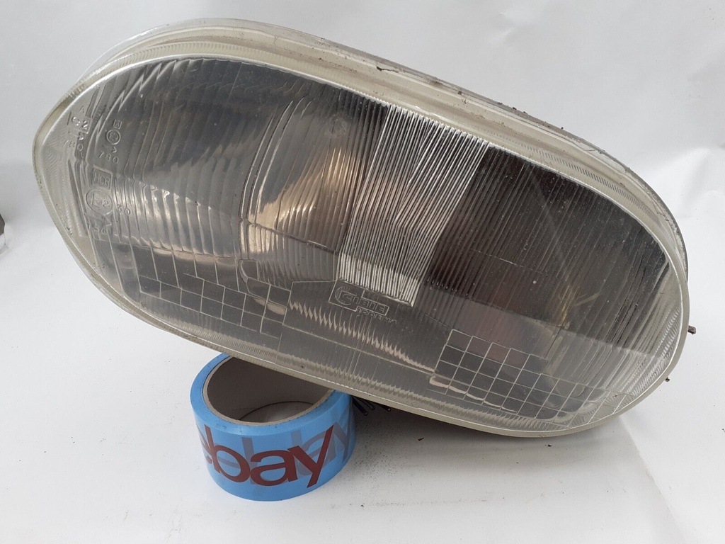 JAGUAR HE XJS PRE FACELIFT LEFT SIDE PASSENGER HEADLIGHT LENS GLASS COVER RHD