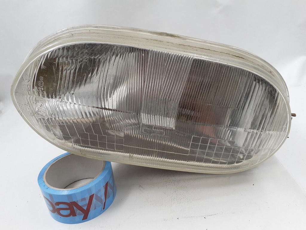 JAGUAR HE XJS PRE FACELIFT LEFT SIDE PASSENGER HEADLIGHT LENS GLASS COVER RHD