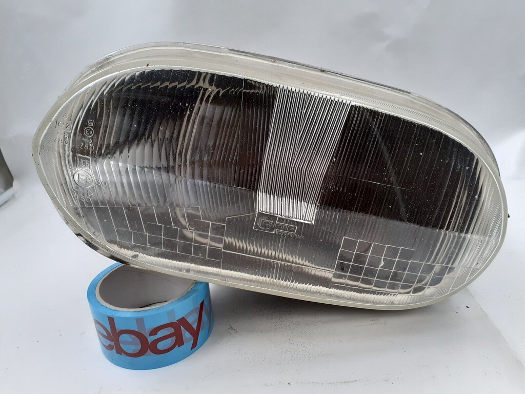 JAGUAR HE XJS PRE FACELIFT LEFT SIDE PASSENGER HEADLIGHT LENS GLASS COVER RHD