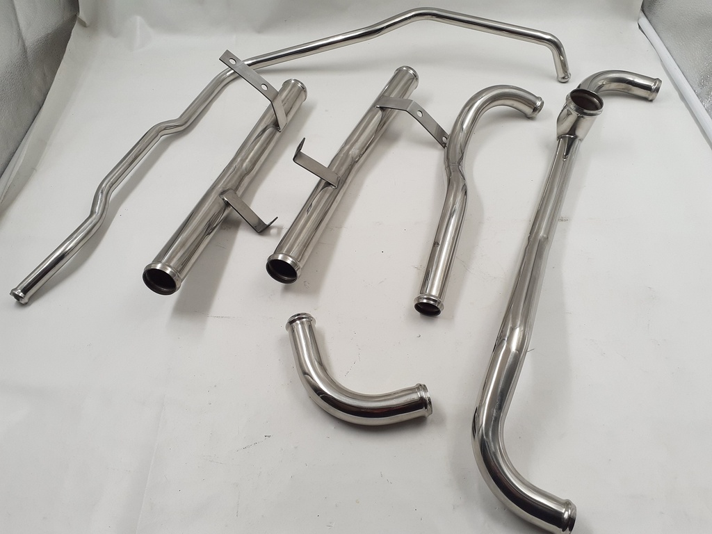 ETYPE V12 COOLANT PIPE SET IN STAINLESS STEEL