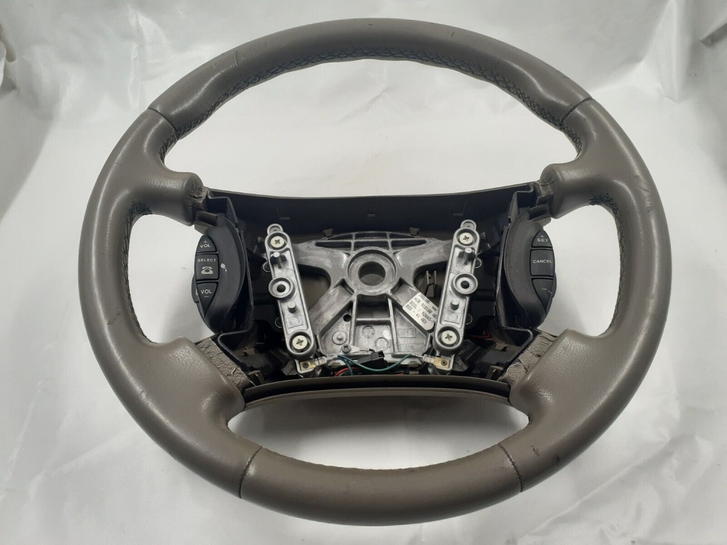 JAGUAR 97-02 XJ8 XJR X308 STEERING WHEEL SABLE AEK LEATHER SPEED CONTROL USED