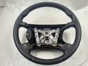 JAGUAR 97-02 XJ8 XJR X308 V8 STEERING WHEEL BLACK LEG LEATHER HJB9181AB USED