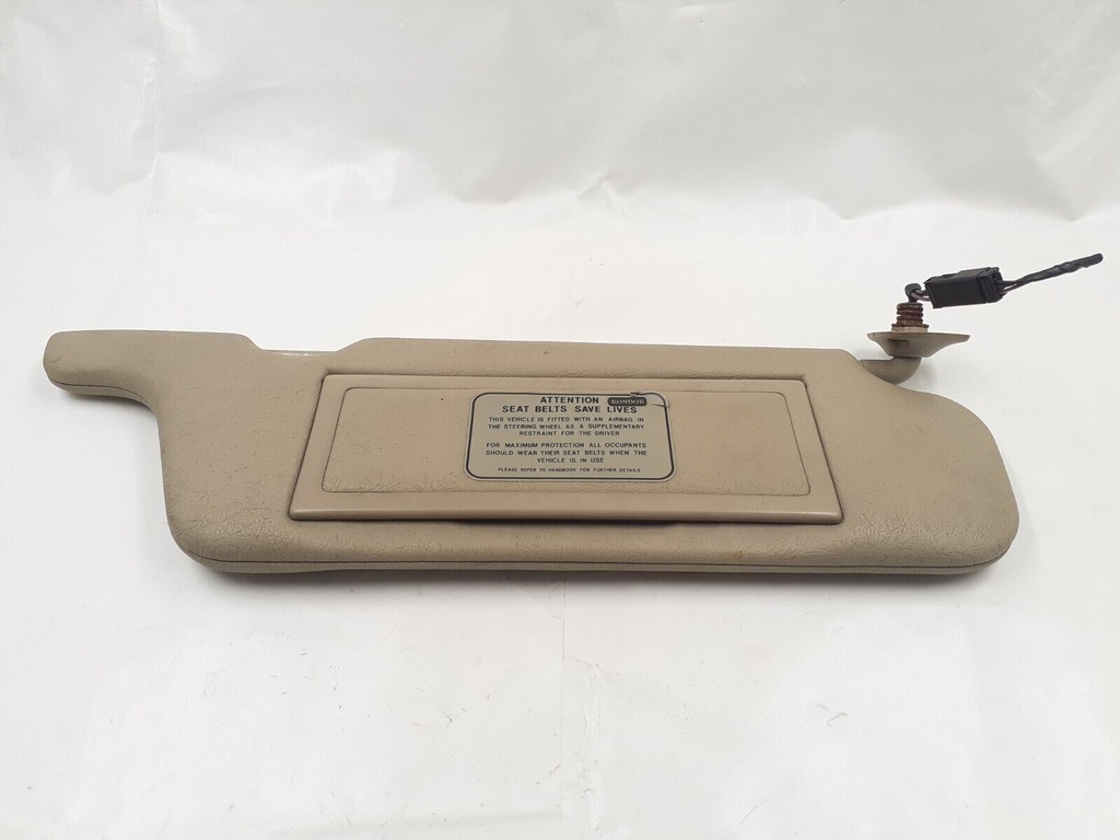 JAGUAR XJS FACELIFT PASSENGER DOESKIN RIGHT RH SUNVISOR MIRROR I/P-AMBLA LIGHT