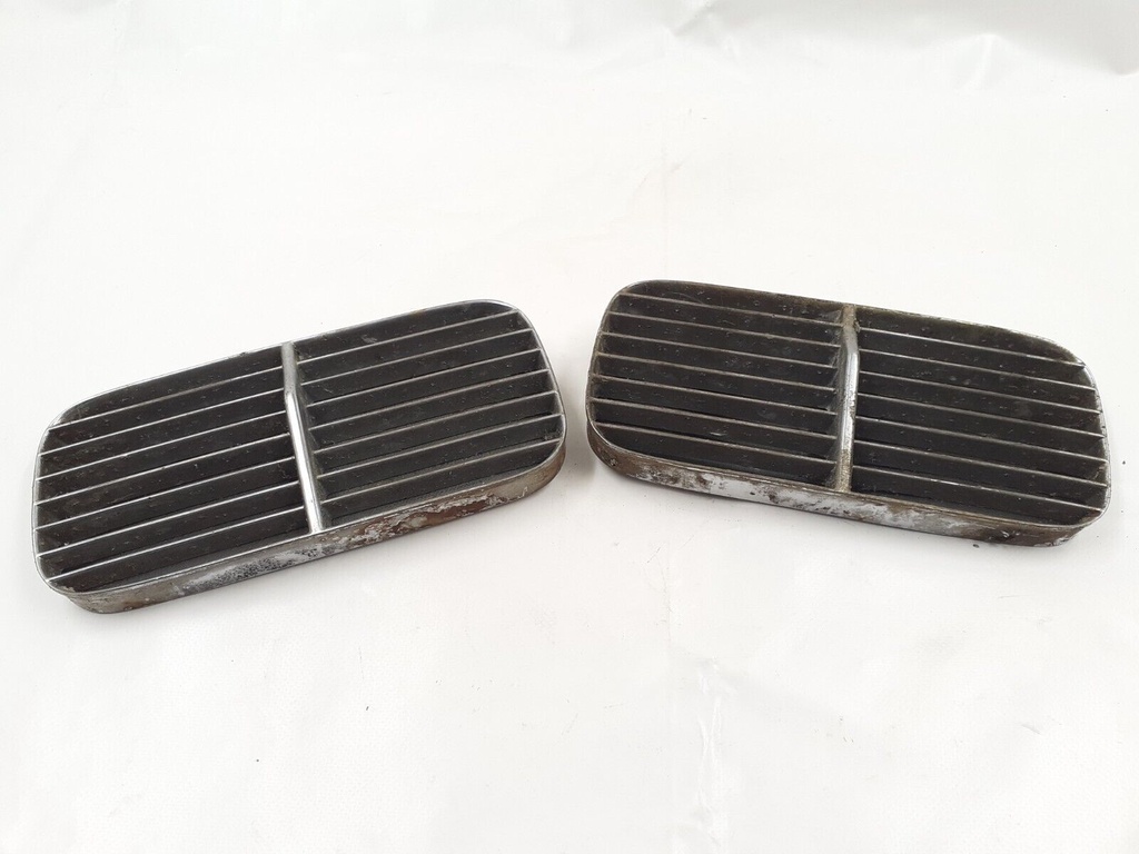 JAGUAR SERIES 1 67-72 ALUMINIUM FRONT GRILLE BONNET INSERTS VANES METAL FINISHER