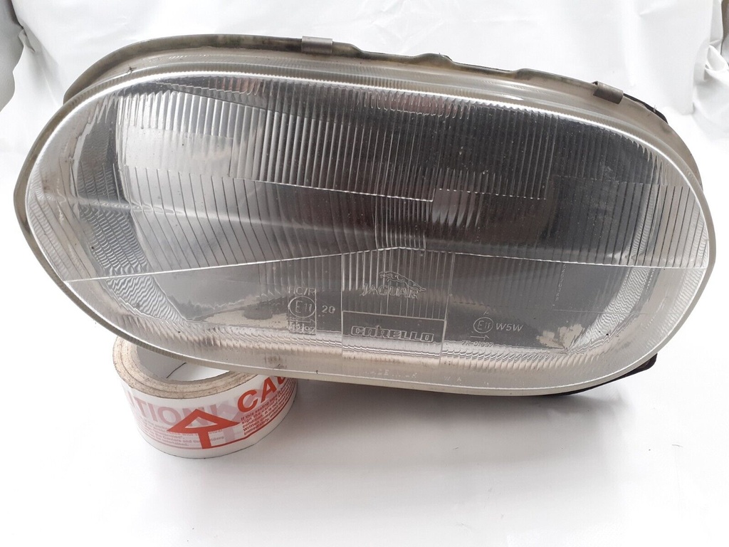 JAGUAR XJS FACELIFT LEFT SIDE PASSENGER NEARSIDE HEADLIGHT LENS GLASS COVER RHD