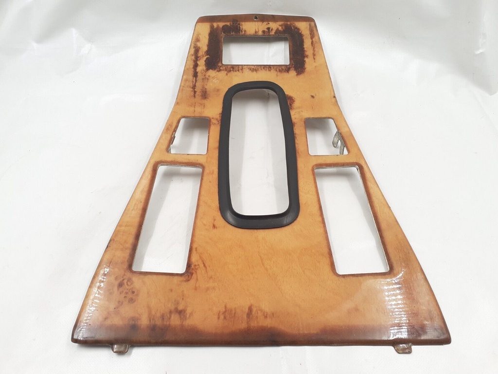 JAGUAR XJS FACELIFT AUTOMATIC CENTRAL SKI SLOPE CONSOLE COVER CONTROL WOOD VINYL