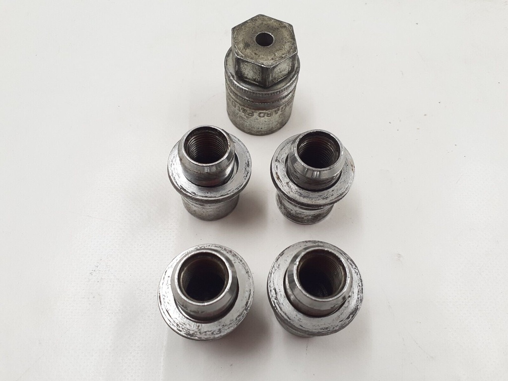 JAGUAR XJ8 XJR X308 XJ6 X300 XJS SHORT LOCKING WHEEL NUT SET WITH KEY CCC7028