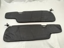 JAGUAR XJ6 XJ12 SERIES 3 BLACK LEG PAIR OF SUNVISORS WITHOUT MIRROR LEATHER