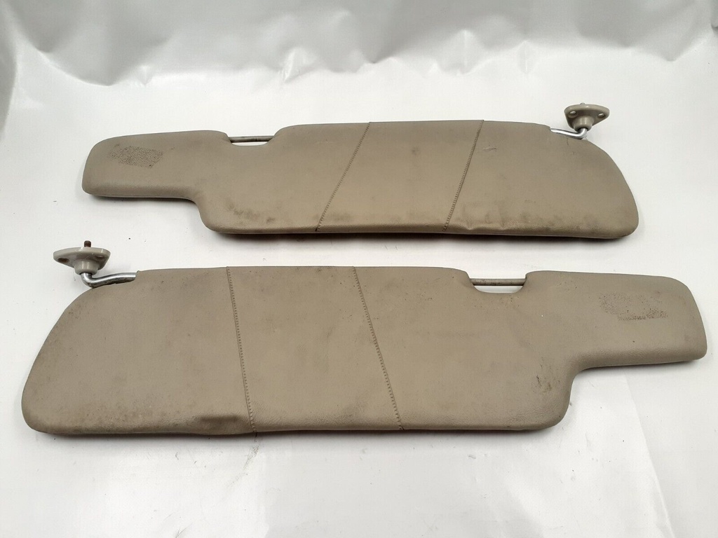 JAGUAR XJ6 XJ12 SERIES 3 DOESKIN AEE PAIR OF SUNVISORS WITHOUT MIRROR LEATHER