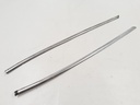 JAGUAR XJS REAR QUARTER CHROME STRIPS SEAL FINISHER BRIGHT PAIR LEFT RIGHT