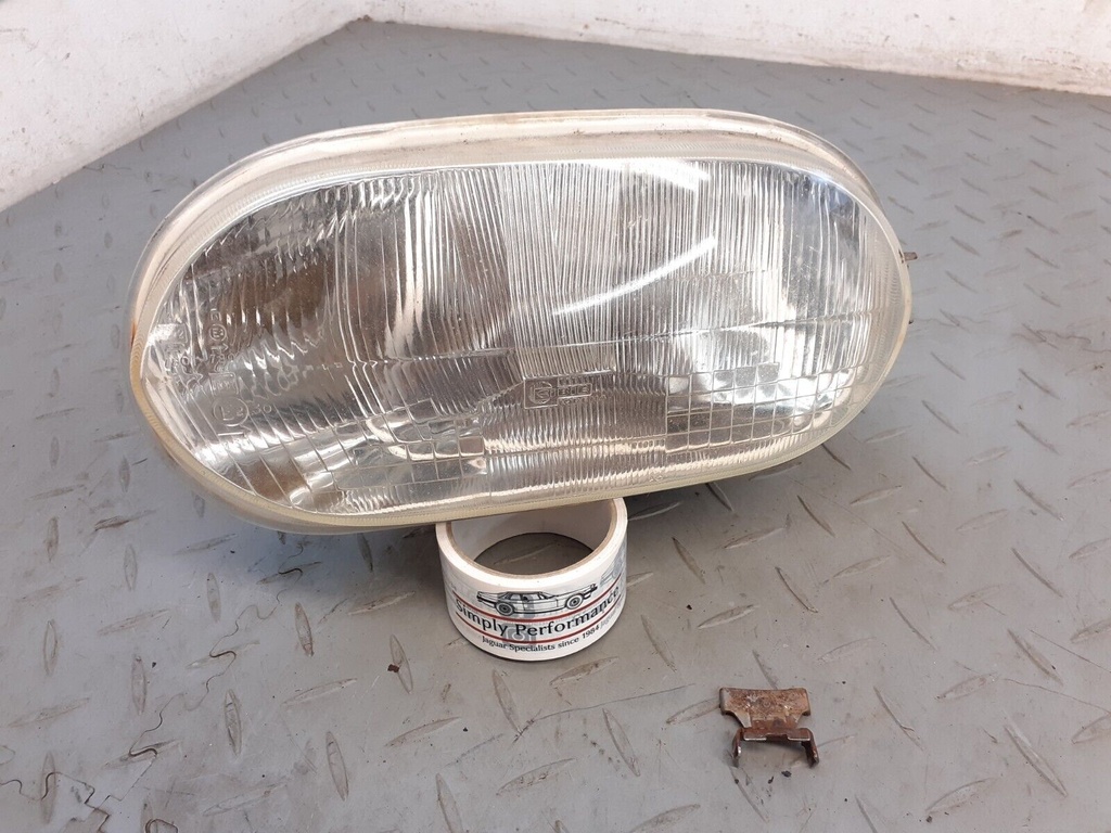 JAGUAR HE XJS PRE FACELIFT LEFT SIDE PASSENGER HEADLIGHT LENS GLASS COVER RHD