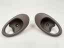 JAGUAR XK8 X100 SABLE AEK DOOR ESCUTCHEONS INTERIOR TRIM PAIR LEFT RIGHT HANDLES