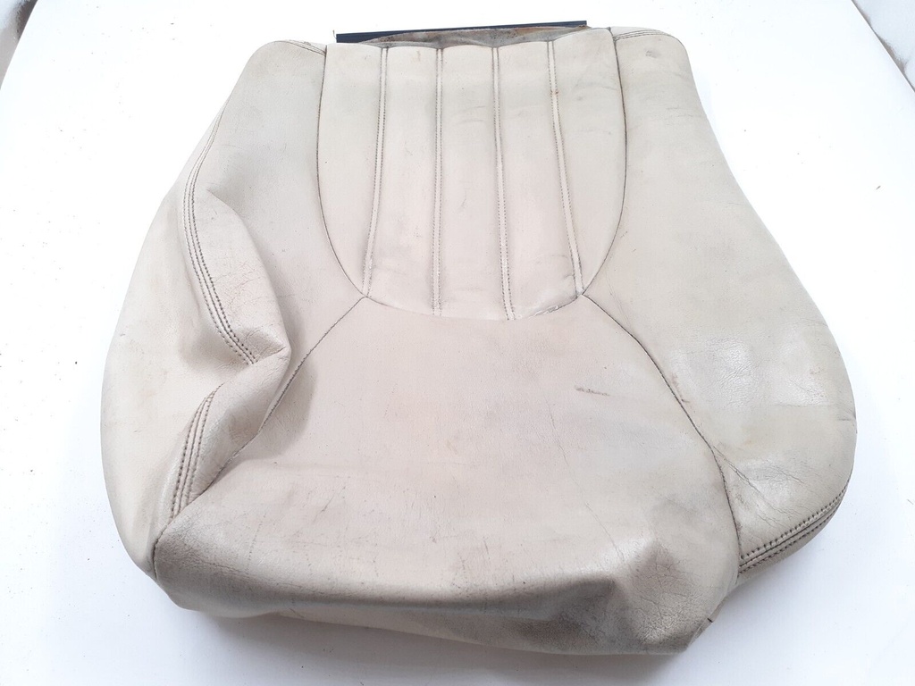 JAGUAR 1996-1999 XK8 XKR X100 LEFT CREAM NDR LEATHER FRONT SEAT BOTTOM COVER