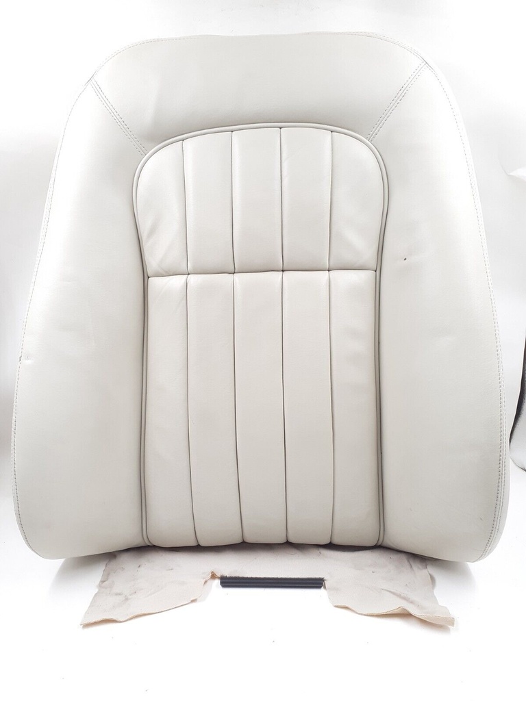 JAGUAR XJR XJ8 X308 UPPER BACK SEAT COVER IVORY NED LEATHER FOAM LH RH FOAM